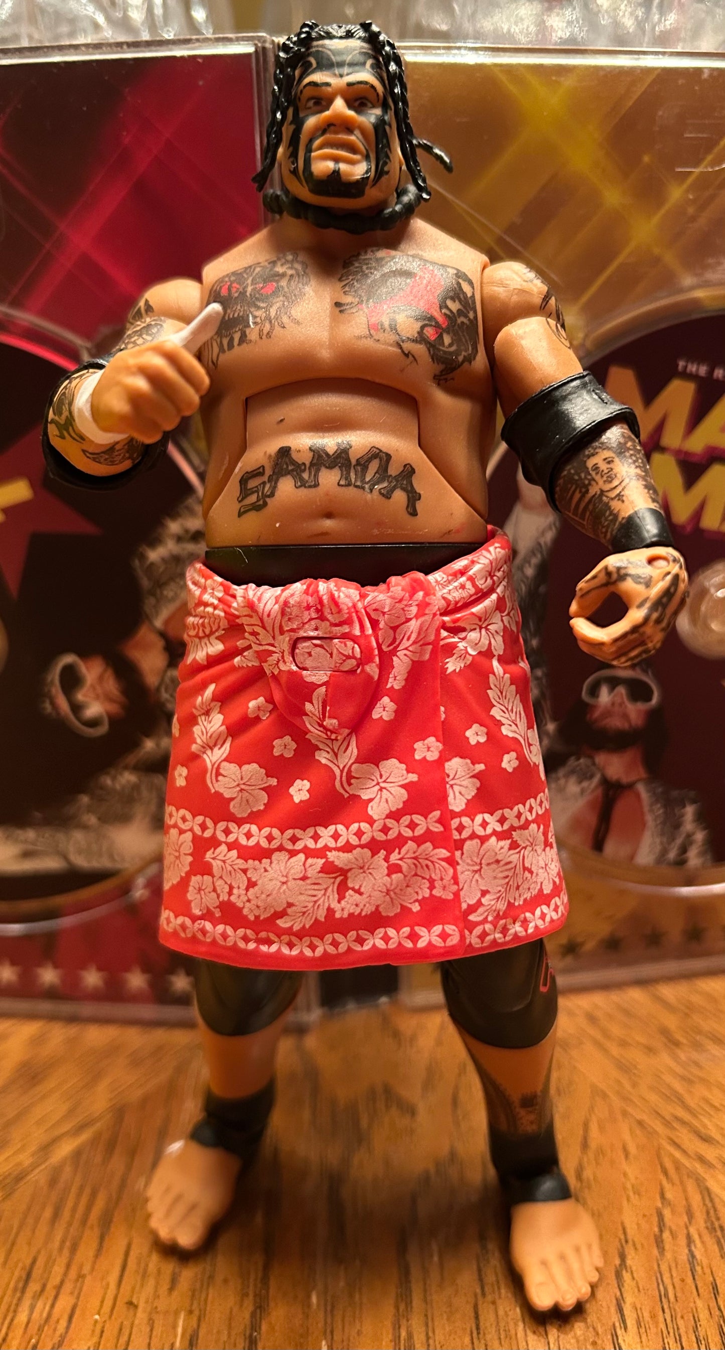 * Umaga WWE Mattel Elite Action Figure (Hard To Find)