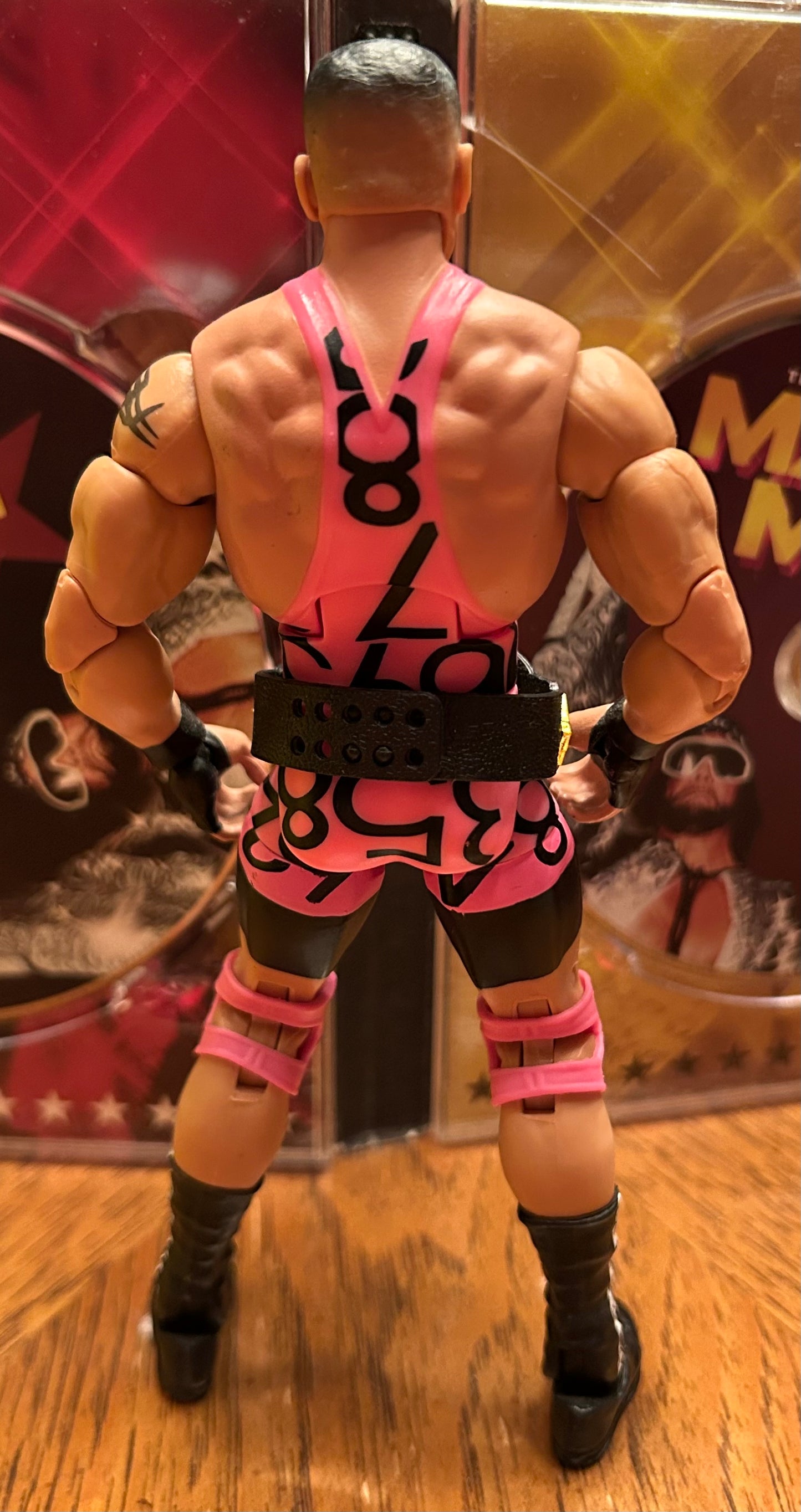 * Bron Breakker WWE Mattel Elite Rookie Action Figure (Pink Version) w/NXT Championship Belt