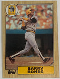 Barry Bonds 1987 Topps ROOKIE Card