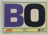 Bo Jackson 1990 Score “BO” Card (Super Popular)