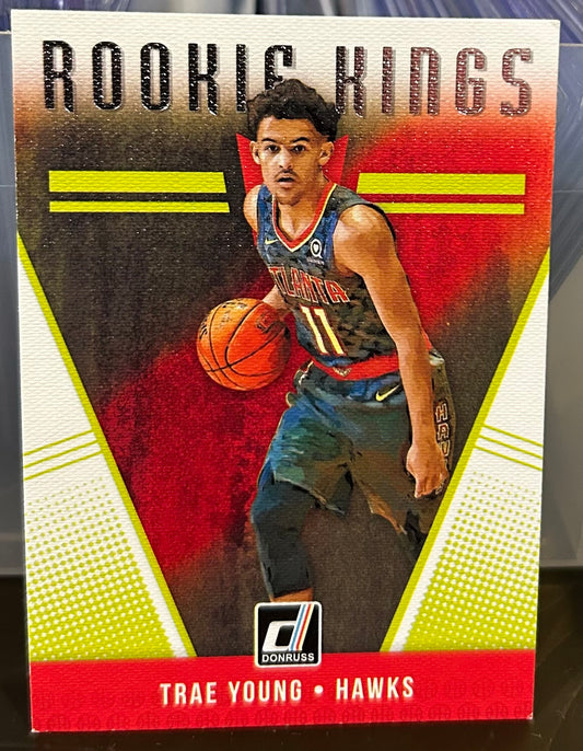 + Trae Young 2018-19 Panini Donruss “Rookie Kings” Rookie Card