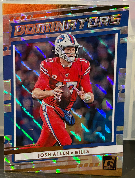 + Josh Allen 2020 Donruss DOMINATORS Foil Insert Card