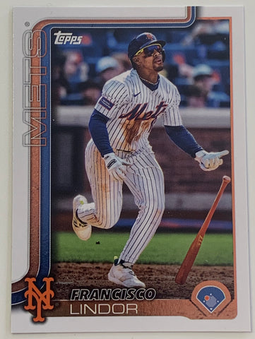 Francisco Lindor 2025 Topps Card NY Mets