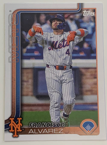 Francisco Alvarez 2025 Topps Card NY Mets