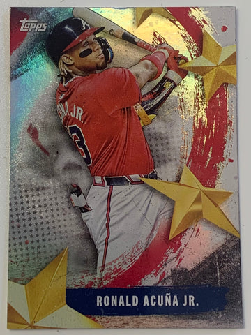 Ronald Acuna jr 2025 Topps “Stars of MLB” Insert Card ATLANTA BRAVES