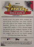 Ronald Acuna jr 2025 Topps “Stars of MLB” Insert Card ATLANTA BRAVES