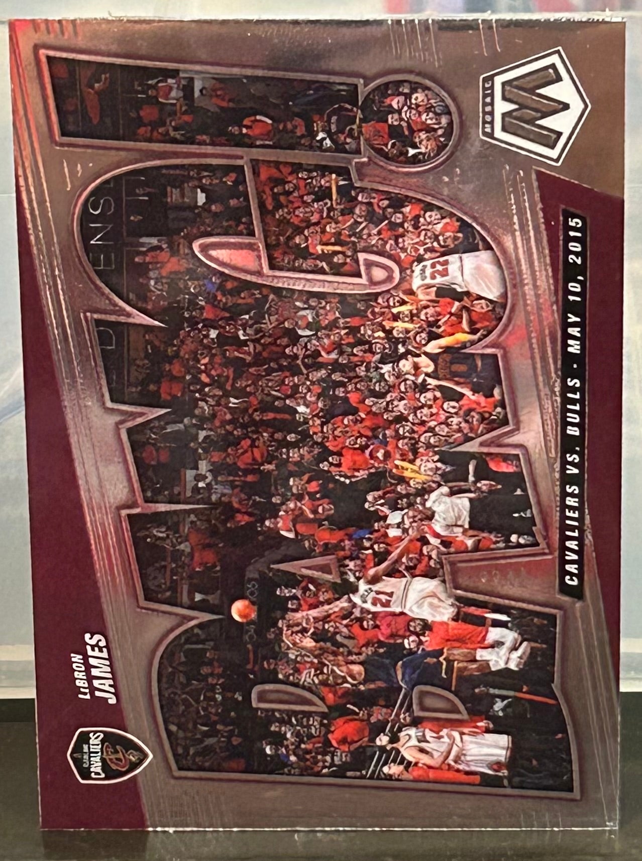 + LeBron James 2021-22 Panini Mosaic “Bang!” Card