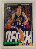 John Stockton 1992-93 Topps Card UTAH JAZZ