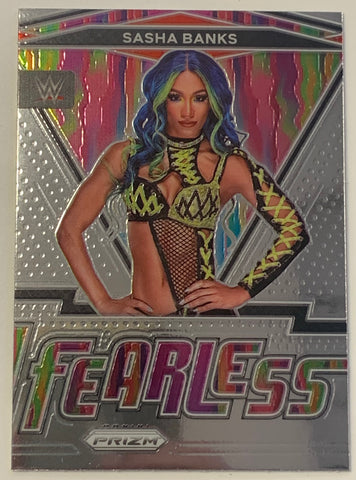 Sasha Banks 2022 WWE Panini Prizm “Fearless” Insert Card