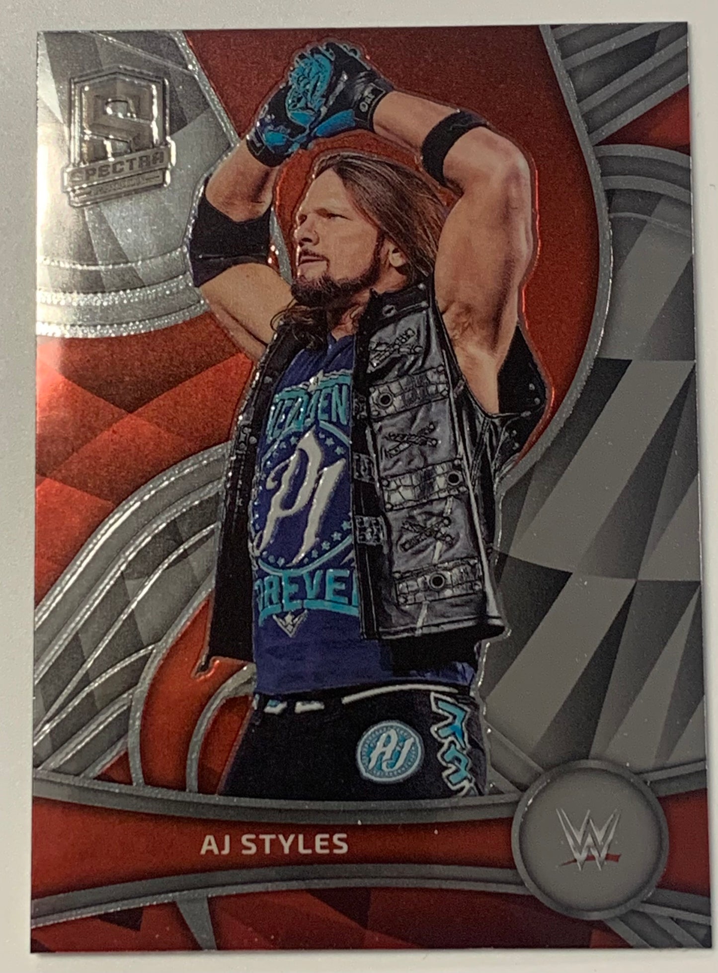 AJ Styles 2022 WWE Panini Chronicles Spectra Card