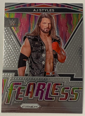 AJ Styles 2022 WWE Panini Prizm “Fearless” Insert Card