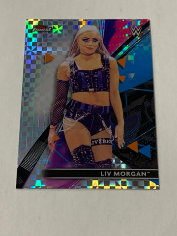 Liv Morgan 2021 WWE Topps Finest X-Fractor Card