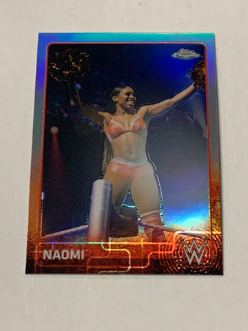 Naomi 2015 WWE Topps Chrome REFRACTOR Card