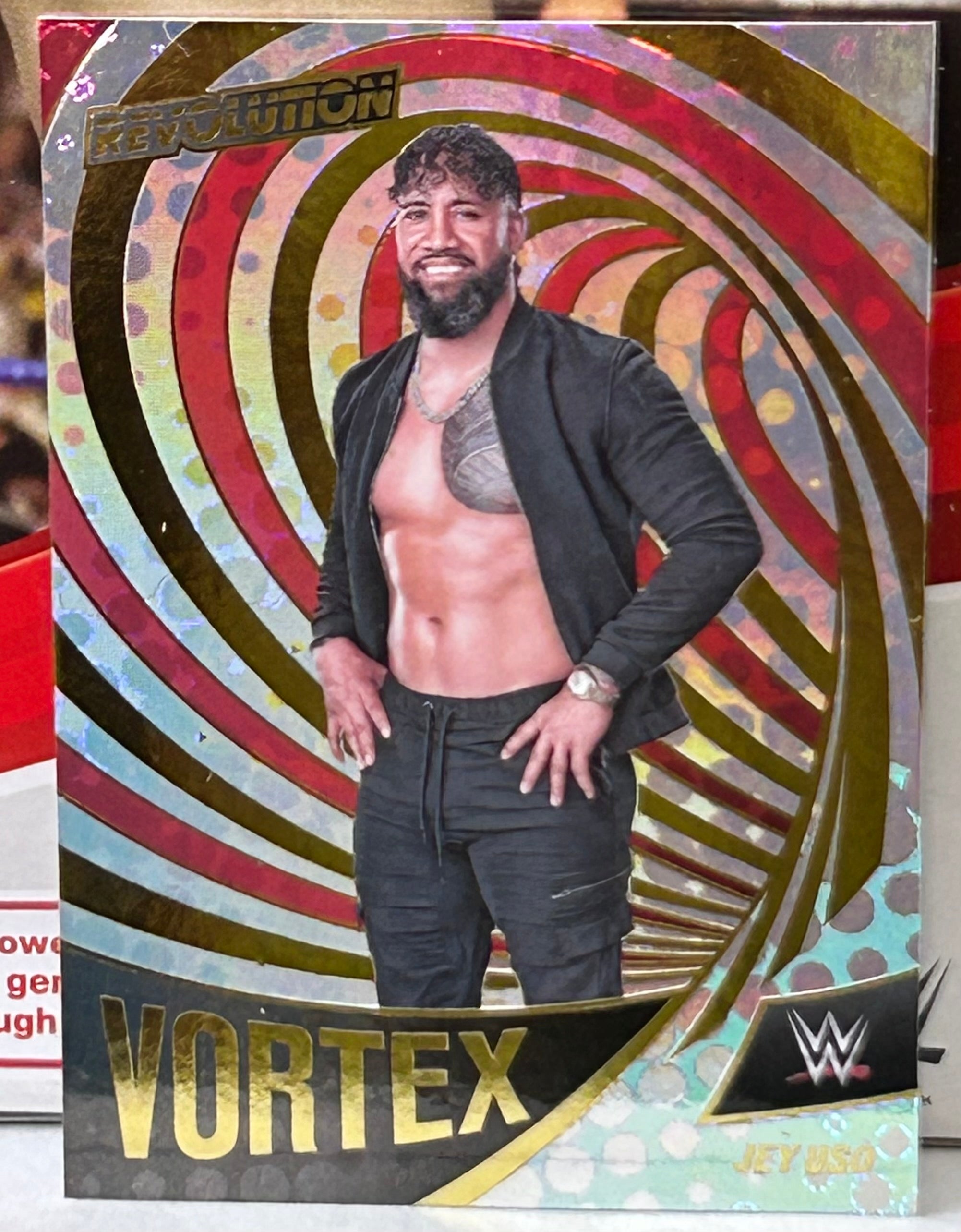 ビンテージ　WWE WWF プロレス　ザ ロードウォリアーズ　GIJOE　レア Jey Uso 2022 WWE Panini Revolution “VORTEX” Insert Card – The