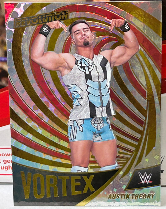 Austin Theory 2022 WWE Panini Revolution “VORTEX” Insert Card