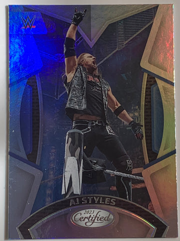 AJ Styles 2023 WWE Panini Chronicles Certified Card