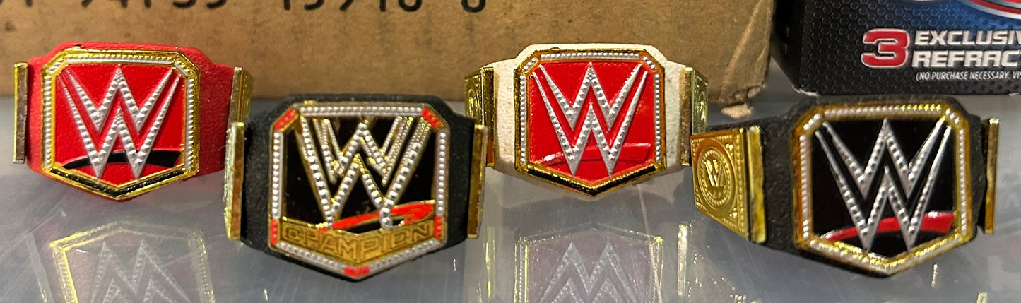 + WWE Figures Championship Belts (4 Belt Lot)