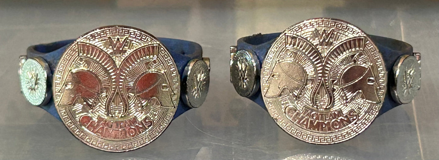 + WWE Figures Smackdown Tag Team Championship Belts (Lot of 2)