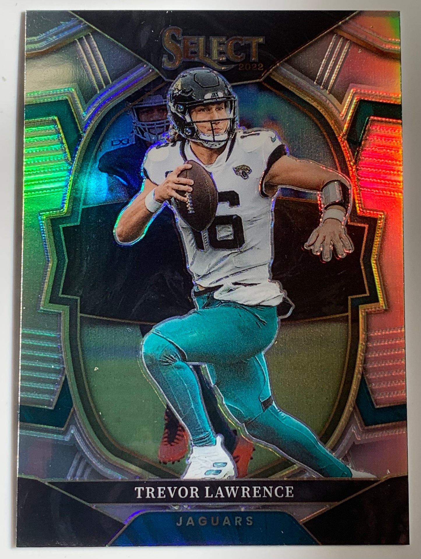 Trevor Lawrence 2022 Panini Select Prizm Concourse Silver Refractor Card