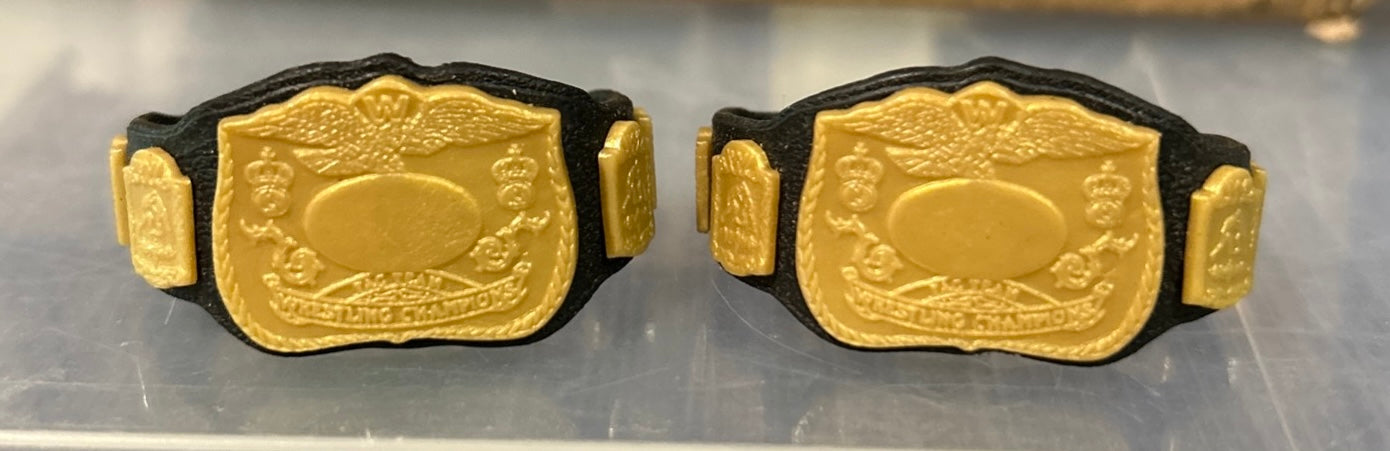 + WWE Figures Tag Team Championship Belts (Lot of 2)