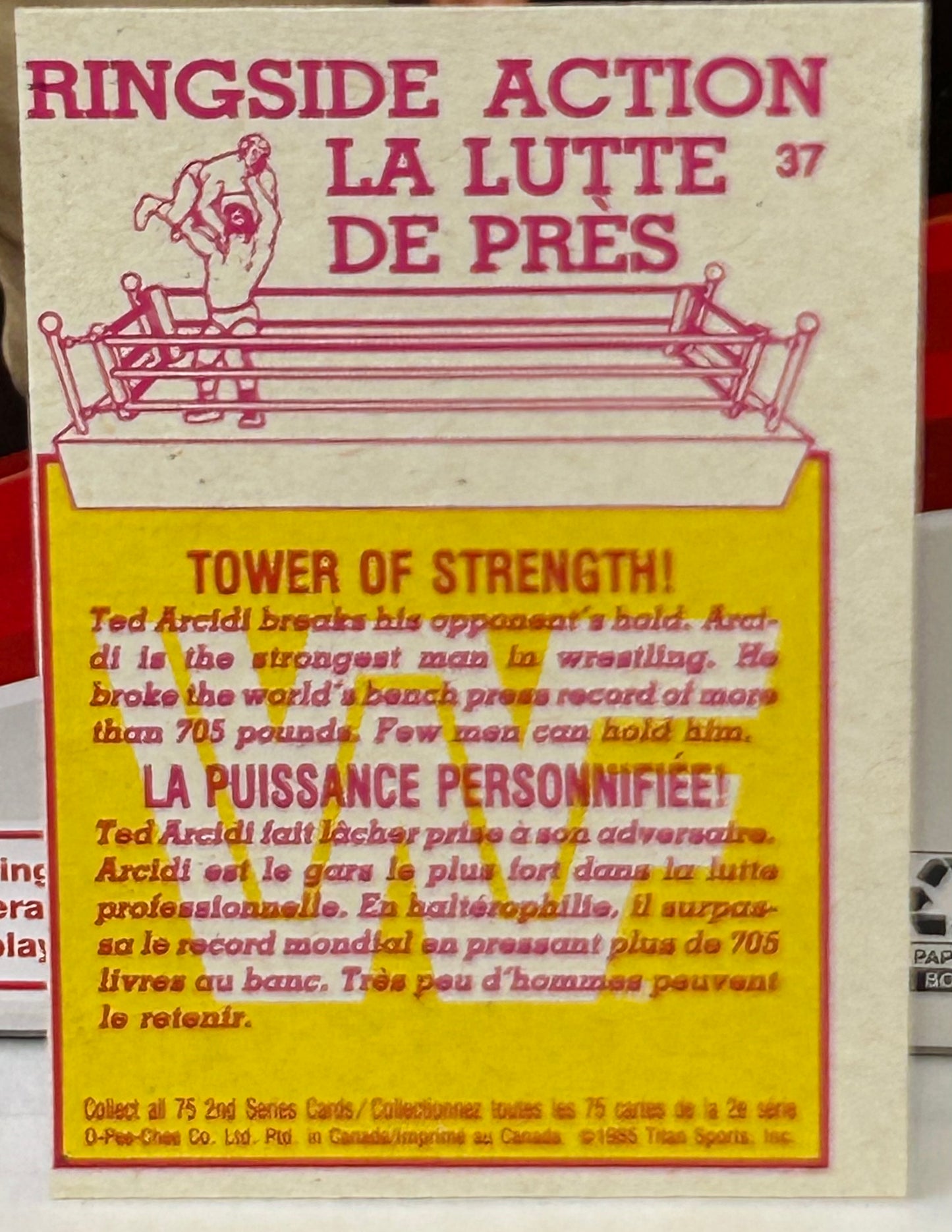 Ted Arcidi SIGNED 1985 Topps O-PEE-CHEE ROOKIE Card (Comes w/COA)