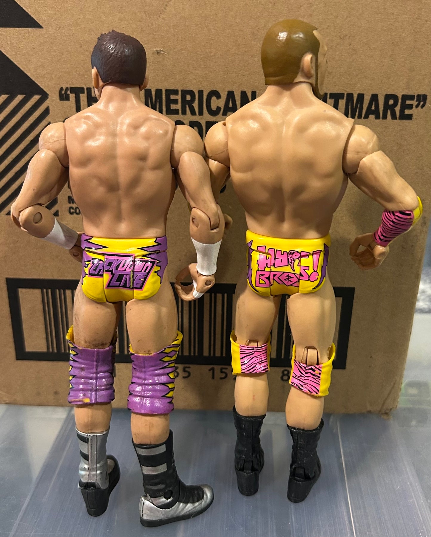 + Hype Bros WWE Mattel Action Figures (Zack Ryder & Mojo Rawley)