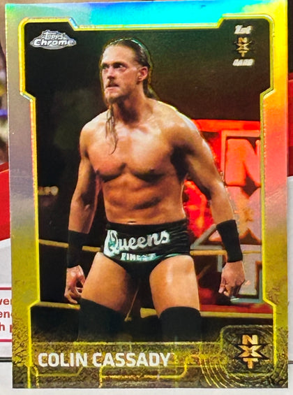 Colin Cassady (Big Cass) 2015 WWE NXT Topps Chrome ROOKIE REFRACTOR Card