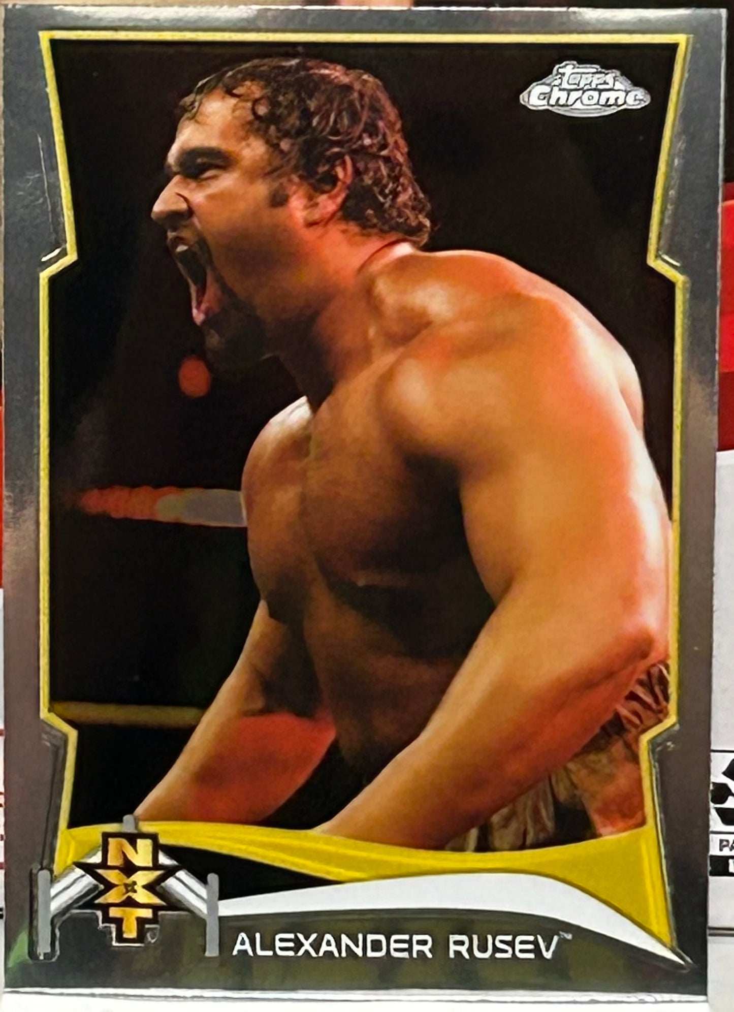 Alexander Rusev 2015 WWE NXT Topps Chrome ROOKIE Card