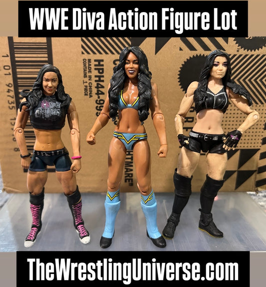+ WWE Divas Action Figure Lot (You Get All 3 Figures)