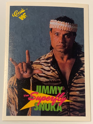 Superfly Jimmy Snuka 1990 WWF WWE Classic Card