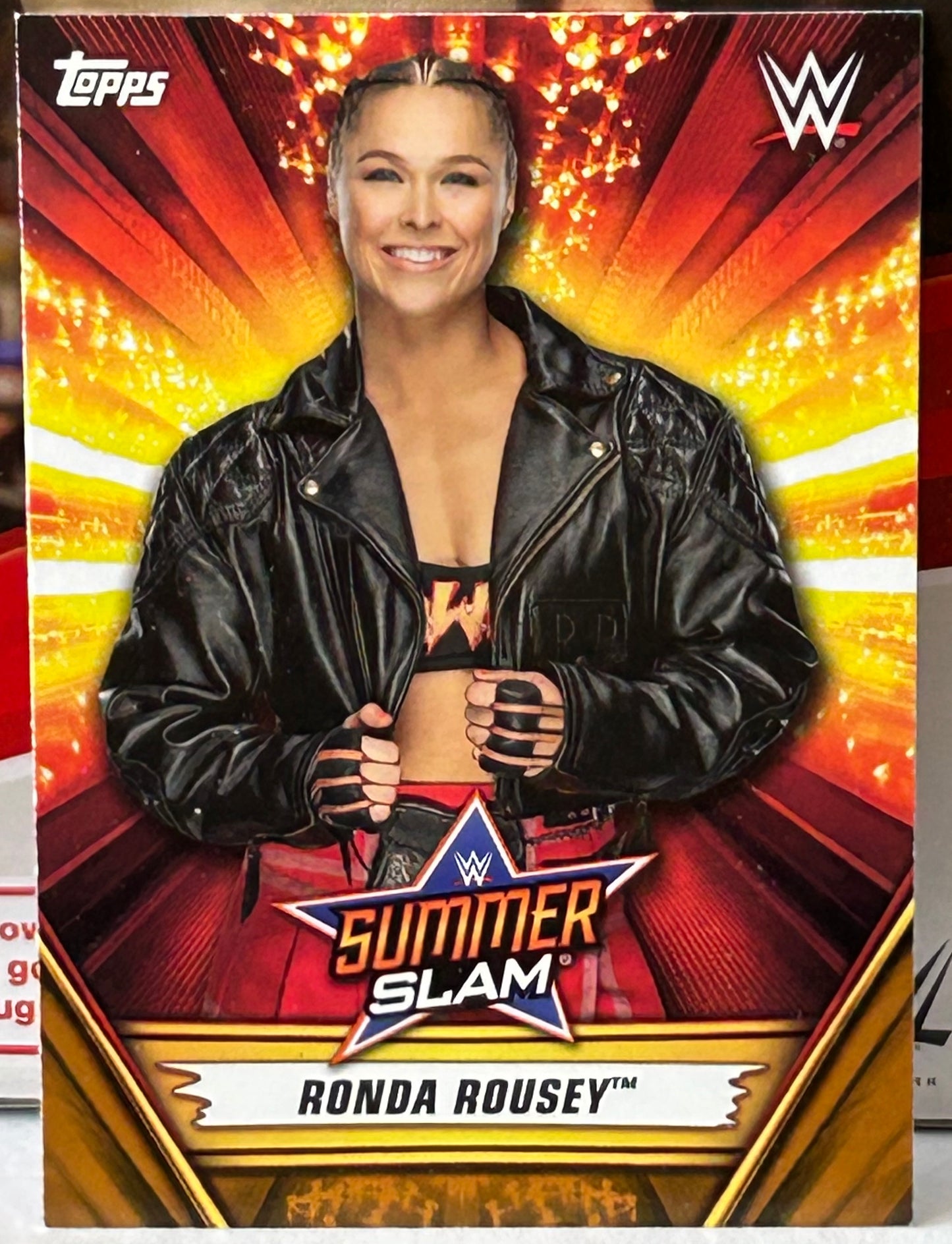 Ronda Rousey 2019 WWE Topps Summer Slam Card