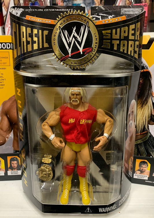 Hulk Hogan WWF WWE Jakks Classic Superstars Action Figure w.Championship Belt
