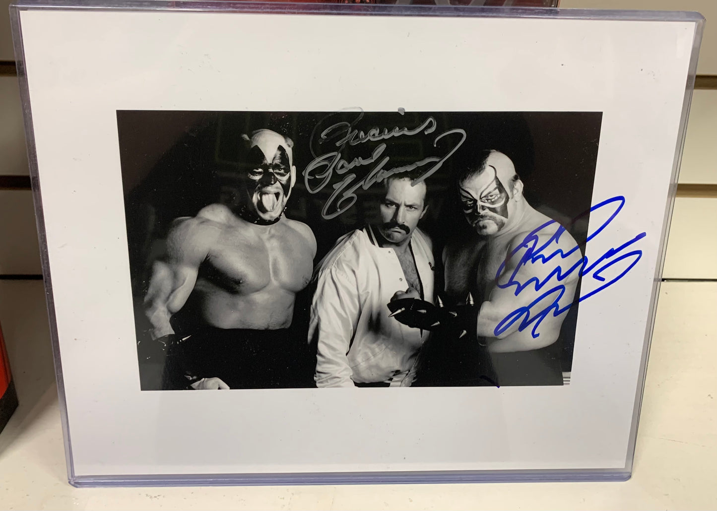 Road Warrior Animal & Paul Ellering 8x10 Signed Photo COA