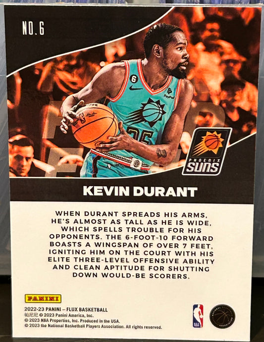 + Kevin Durant 2022-23 Panini Flux “Fluid” Card