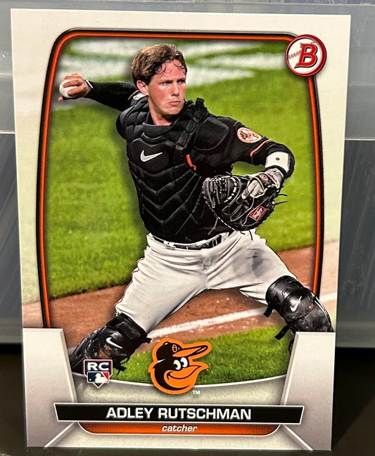 + Adley Rutshman 2023 Bowman ROOKIE Card BALTIMORE ORIOLES