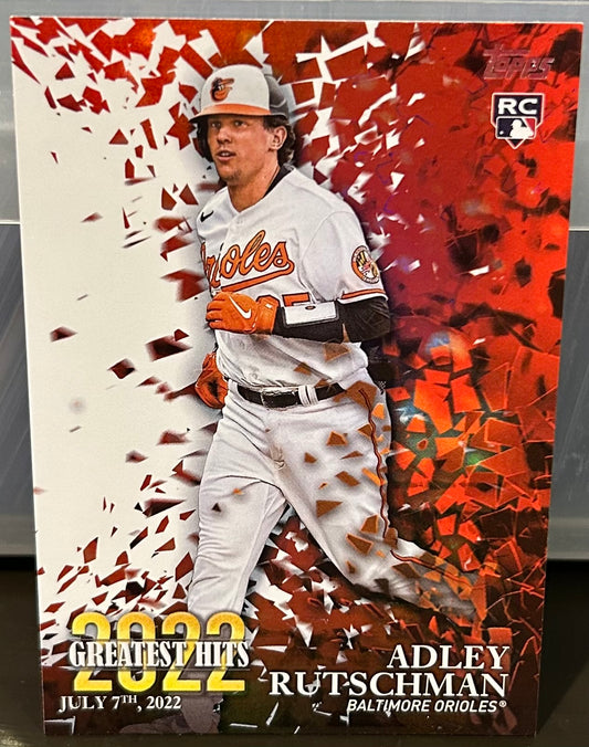 + Adley Rutshman 2023 Topps “Greatest Hits” ROOKIE Card BALTIMORE ORIOLES