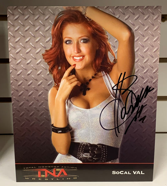 SoCal Val Signed TNA Official Promo COA