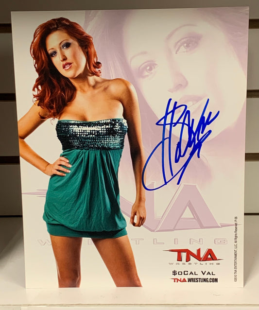 SoCal Val Signed Official TNA Promo COA