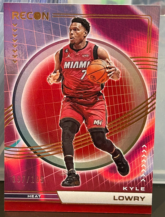+ Kyle Lowry 2022-23 Panini Recon Parallel Card #197/199