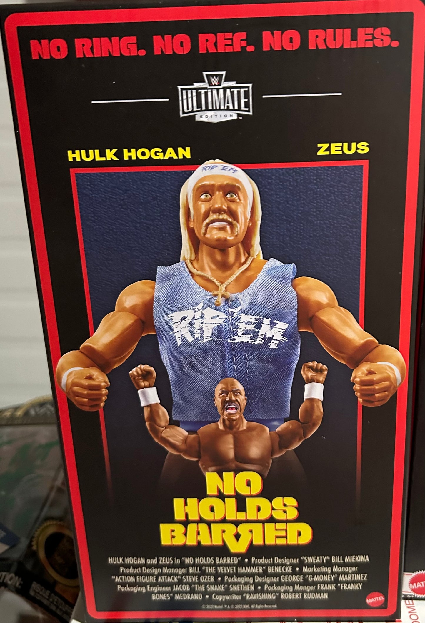 No Holds Barred (Hogan & Zeus) WWE Mattel Ultimate Edition Elite Action Figures (Sealed, Never Opened)
