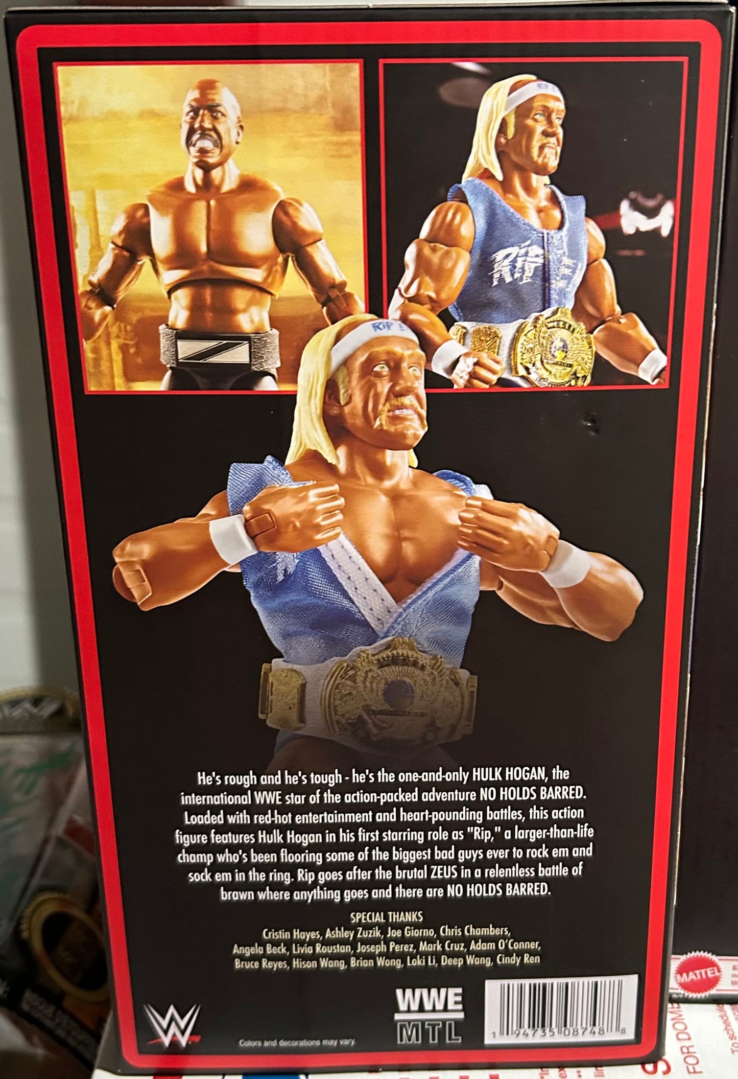 No Holds Barred (Hogan & Zeus) WWE Mattel Ultimate Edition Elite Action Figures (Sealed, Never Opened)
