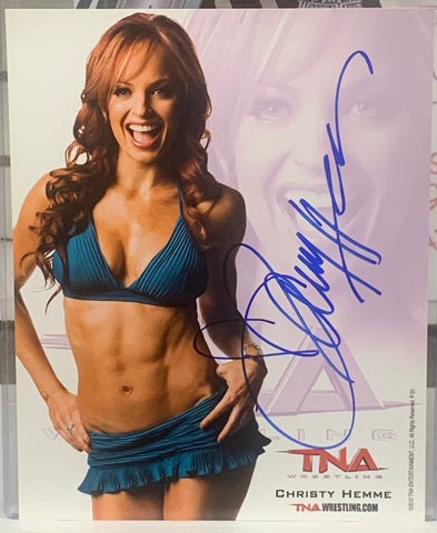 Christy Hemme SIGNED Official TNA Promo (Comes w/COA)