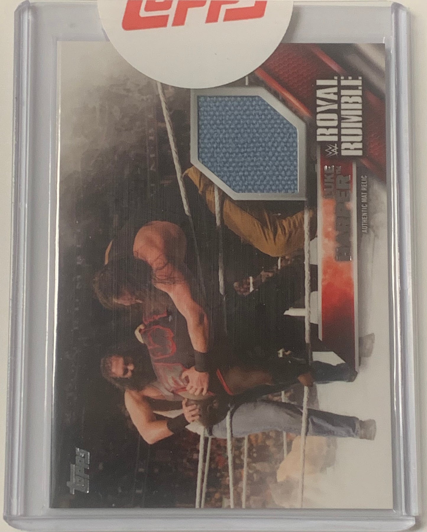 Luke Harper 2016 WWE Topps Authentic Royal Rumble Event-Used Canvas Mat Relic #/399