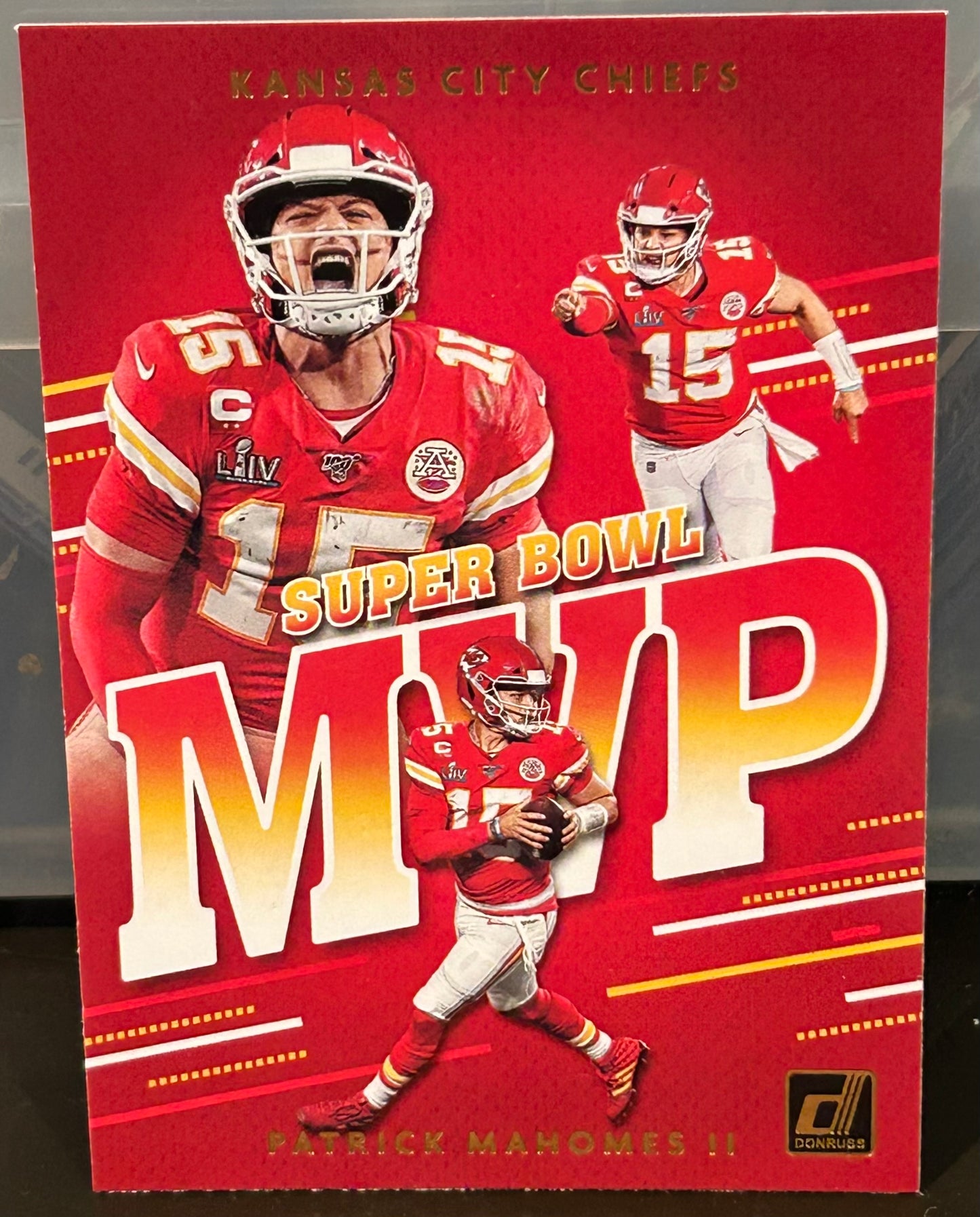 + Patrick Mahomes 2020 Panini Donruss “Super Bowl MVP” Insert Card KANSAS CITY CHIEFS