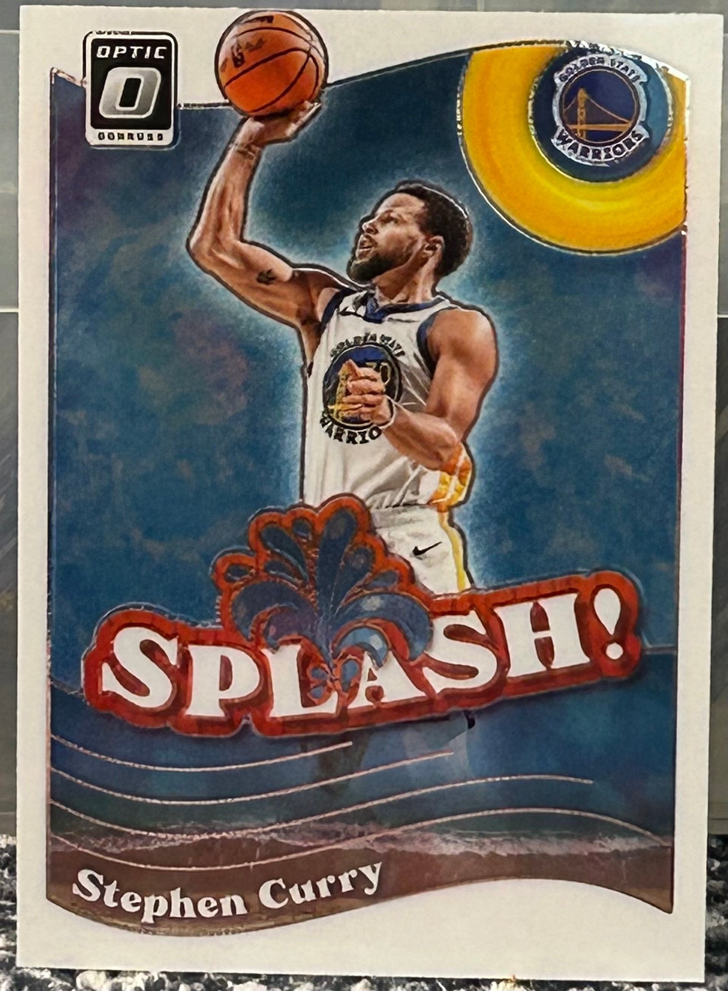 + Stephen Curry 2023-24 Donruss Optic “Splash” Insert Card GOLDEN STATE WARRIORS