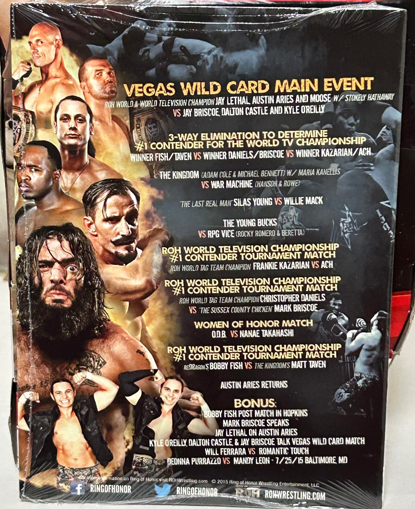 ROH Ring of Honor DVD (Sealed) “Aftershock Tour” (War Machine, Young Bucks, Moose)