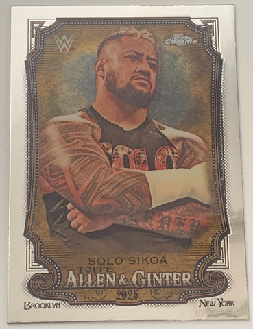 Solo Sikoa 2025 WWE Topps Chrome Allen & Ginter Card