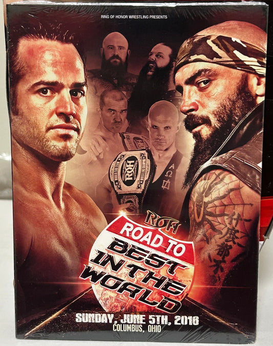 ROH Ring of Honor DVD (Sealed) “Road To Best in The World” 6/5/2016 (Jay Briscoe, Roderick Strong, War Machine, Adam Cole)
