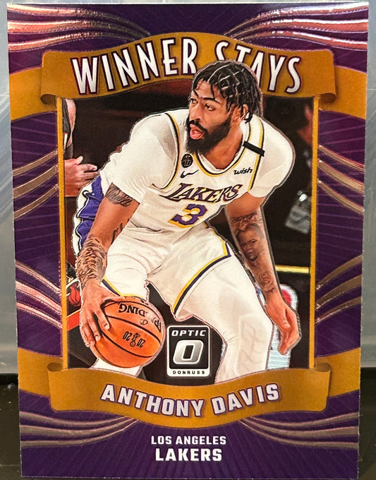 + Anthony Davis 2023-24 Donruss Optic “Winner Stays Insert Card LAKERS