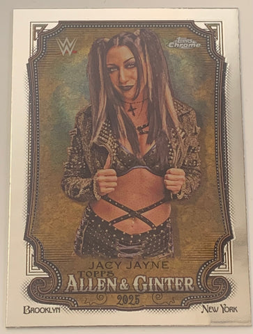 Jacy Jayne 2025 WWE Topps Chrome Allen & Ginter Card